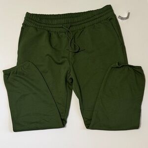 Men's Olive Green Drawstring Joggers